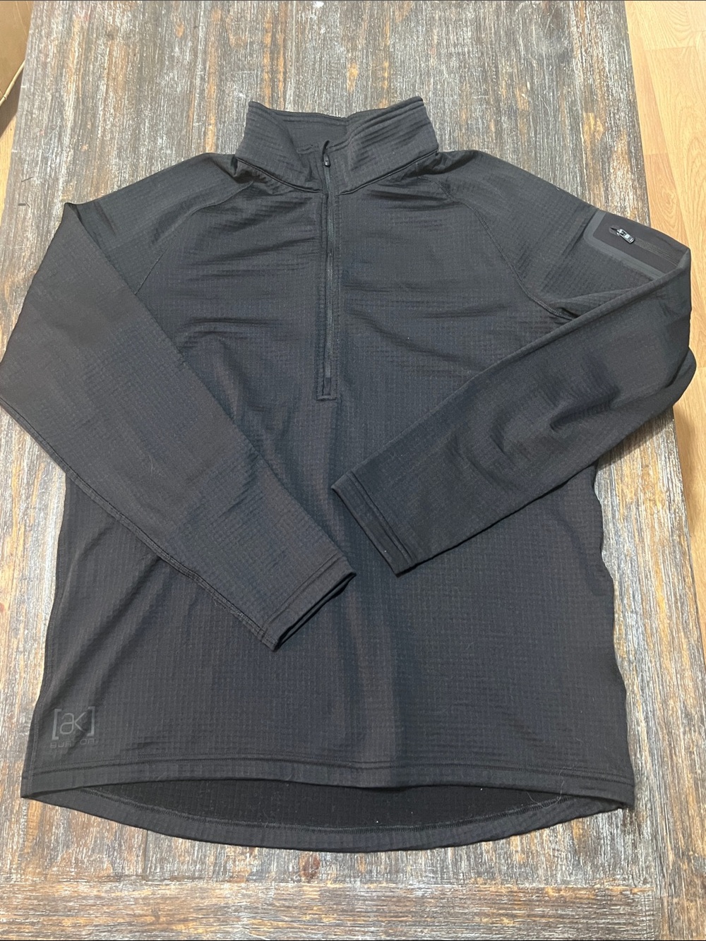 Burton AK Black Quarter-Zip Performance Polartec Pullover